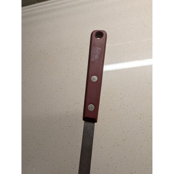 Vintage Ekco Forge Stainless Steel 3 Prong Meat Utility Fork Red Handle 11 1/4" - Picture 5 of 13